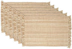 DII Variegated Tabletop Collection, Placemat Set3x19, Taupe, 6 Piece by DII