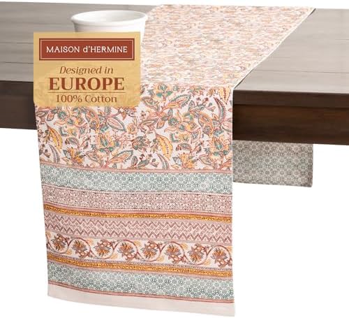 Maison d' Hermine Table Runner 100% Cotton 14.50" x 108" (Double Layer) by MaisondHermine
