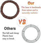 Natural Grapevine Wreath for Crafts - 14 Inch Round Rattan Twig Wreath Base - DIY Wreaths Making Supplies for Decor - 2 Pack - Image 3