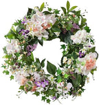 Balsam Hill Outdoor Enchanted Garden Spring & Summer Wreath - 30" Premium UV-Protected Green Wreath for Front Door, Patio, Garden & Al Fresco Spaces by BalsamHill