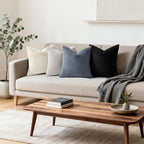 Mecatny Corduroy Decorative Throw Pillow Covers 26x26 Set of 2 Grey - Image 5