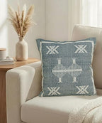 Indian Cotton Cushion Cover Sabra Kilim Pillow Cover Designer Decorative Sofa 18x18 Inche Handwoven Cushion Case for Farmhouse Home Decor Spring Decorative Pillow (Pattern 10) - Image 2