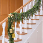 2Pcs 9Ft Christmas Norfolk Pine Garlands, Realistic Faux Greenery Garlands - Image 5
