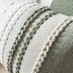 Cethom Boho Lumbar Pillow Covers 14x36 Inch Long, Green Textured Decorative Couch Pillow Cases for Farmhouse Home Decor, Accent Cushion Cover for Sofa, Bed, Living Room, Bedroom, Pack of 1 - Image 4
