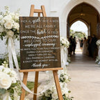Wedding Sign Rustic Pick A Seat & Unplugged Wooden Vertical Sign for Wedding Ceremony & Reception Decor Seating Plan & Directional Decorations, Engagement & Anniversary Sign - 18x24in - Image 3