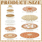 Tatuo 11 Pcs Boho Wall Basket Decor Woven Wall Hanging Art, Delicate - Image 3