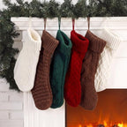 Syhood 6 Pcs Cable Knit Christmas Stockings Large Christmas Stocking, Novel by Syhood