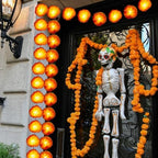 Retisee 4 Pcs Marigold Garland Lights 9.8ft 20 LED Artificial Flowers - Image 5