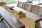 10 Pack Natural Burlap Table Runners,12 x 72 Inch Rustic Jute Table Runner and Placemats Bulk for Western Wedding Table Decorations,Farmhouse Style Party,Holiday,Kitchen Table Decor - Image 3