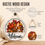 One Welcome Sign for Every Season, 16 PCS Interchangeable Welcome Sign for Front Door, Simple Elegant Farmhouse Seasonal Porch Decor Gift for Christmas，1 Set - Image 5