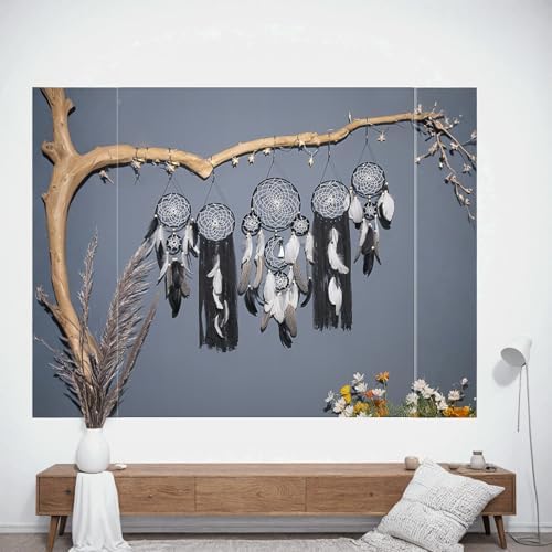 Set of 5 Boho Bedroom Dream Catchers for Adults Wall Bohemian Decor - Image 6