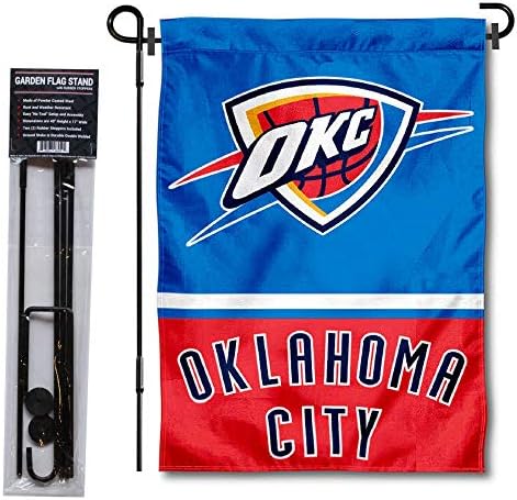 Oklahoma City Thunder Garden Flag with Stand Holder by WinCraft