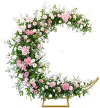 Moon Arch Stand Half Crescent Metal Backdrop for Wedding Party Decor by IKULE