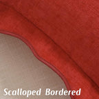 FUTEI Pack of 2 Chenille Throw Pillow Covers 26x26 Inch, Red - Image 3