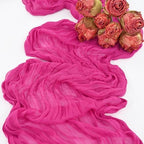12 Pack Hot Pink Cheesecloth Table Runner,20x120 in Table Runner - Image 5