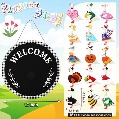 16 Pcs Interchangeable Helloween Welcome Sign, 12 Inch,Black - Image 2