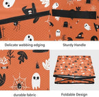 YETTASBIN Halloween Ghost Pumpkin Large Christmas Ornament Storage Box with Zipper & Adjustable Dividers, Storage Container with Lid & Handles for 64 Holiday Ornaments 3-Inch, 13 x 13 Inch - Image 3