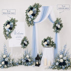 Artificial Wedding Arch Flowers Floral Swag Welcome Sign Ceremony Decor - Image 5