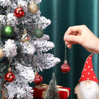 Shappy 216 Pcs Mini Christmas Ball Ornament 1.18 Inch,Red, Green, Gold - Image 4