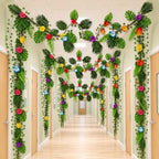 77PCS Tropical Jungle Decor Kit for Luau, Safari & Baby Shower by Unknown
