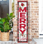 KH Sports Fan Louisville Cardinals Holiday Porch Leaner, 11x46 Inches, Cardinals Outdoor Christmas Sign; Display Some Holiday Cheer with This Louisville Cardinals Christmas Sign - Image 2
