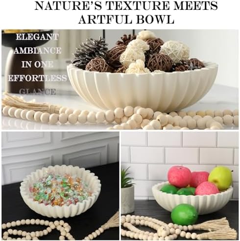 Decorative Bowl With Beads for Home Coffee Entry Table Decor - Image 2