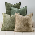 a moment Throw Pillow Covers 20X20 Inch 4 Packs,Soft Velvet Decorative Pillow Cases with 3D Ice Flower,Texture Modern Accent Cushion Covers for Sofa Couch Home Decor Quiet Oasis by amoment