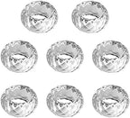 kitCom Crystal Napkin Ring Holders Set of 8, K9 Luxury Crystal Napkin Holder Rings, Diamond-Shaped Design, Napkin Buckles for Holiday Decor, Wedding, Christmas, Dinner Table, Thanksgiving (Pack of 8) - Image 5