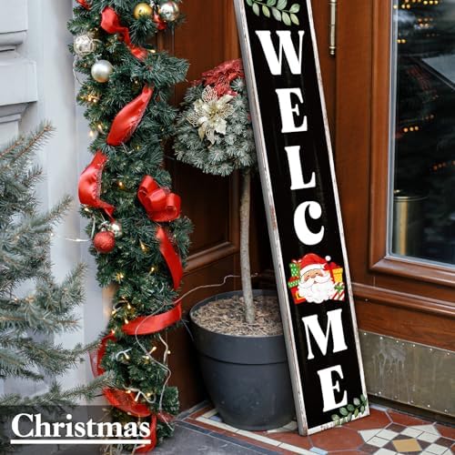 DoubleFill Welcome Sign for Front Door Porch Standing, 47 x 9.8 Inch - Image 5