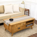 Solino Home 100% Linen Table Runner, 14 x 60 in, White and Natural Striped by SolinoHome