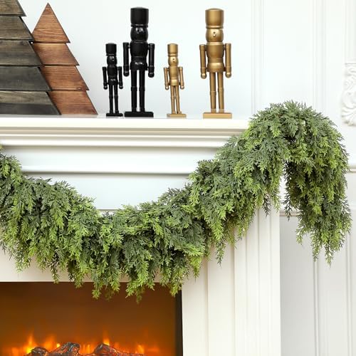 Waydress 1 Pcs 12ft Christmas Artificial Cedar Garland Realistic - Image 3
