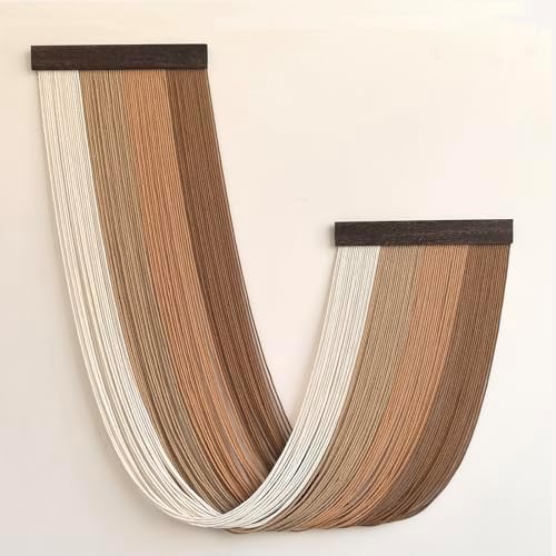 Achart Large Macrame Wall Hanging Dip Dyed Yarn Tapestry Ombre Yarn - Image 2