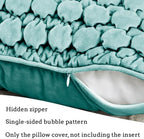 Velvet Teal Throw Pillow Covers 18x18 Set of 2 Cushion Case - Image 5