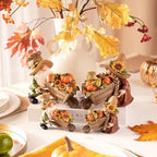 Valery Madelyn Fall Decorations for Home, 2 Pcs Fall Gnomes Decor for Table Indoor Outdoor, Resin Thanksgiving Decorations Garden Pumpkins Figurines for Autumn Harvest Porch Tiered Tray Mantel, 4" - Image 6