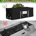 Christmas Tree Storage Bag, Fits Up 10 Ft Tall Artificial Trees, Heavy-Duty 600D Oxford Tree Bag with Reinforced Handles Zipper Clear Pocket, Storage Bags for Moving Items, Clothing, Outdoor, Bedding - Image 4
