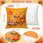 16 Pack Seasonal Pillow Covers 18x18 inch, Fall Halloween Christmas Winter Throw Pillow Covers, Soft Farmhouse Pumpkin Snowman Holiday Decorative Cushion Cases for Couch Sofa Living Room Decor - Image 2