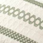 MIULEE Set of 2 Sage Green Boho Decorative Pillow Covers 26x26 Inch - Image 4