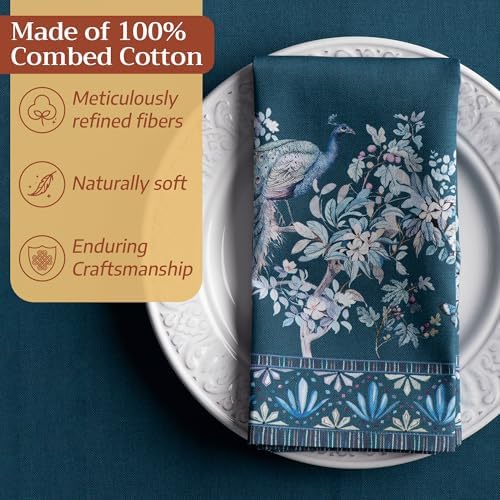 Maison d' Hermine Cloth Napkins Set of 4 100% Combed Cotton (20" x 20") - Image 4