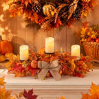 Hotop Fall Centerpieces for Tables Decorations with 3 Candle Holder - Image 5