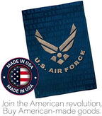 US Air Force Burlap Garden Flag - Set Wall Holder Armed Forces USAF United State American Military Veteran Retire Official - House Decoration Banner Small Yard Gift Double-Sided Imported 13 X 18.5 - Image 5
