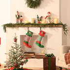 Valery Madelyn 6ft Artificial Norfolk Pine Christmas Garland for Mantle 2PC - Image 4
