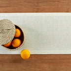 Solino Home 100% Pure Linen Table Runner, 14 x 156 in, Sage, Narrow Stripe - Image 4