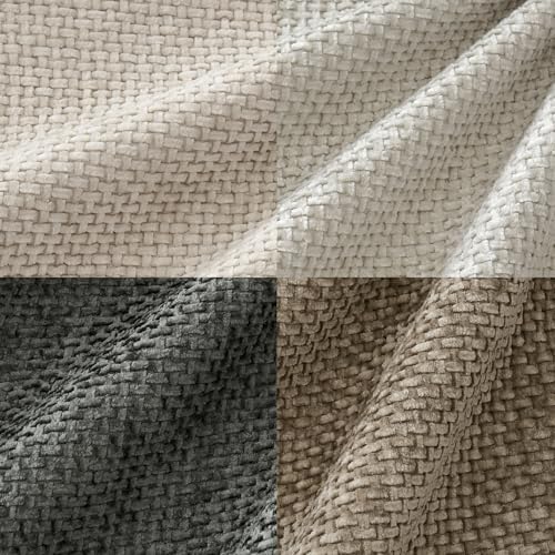 MIULEE Soft Decorative Chenille Pillow Covers Neutral 20x20 Pack of 4 - Image 2