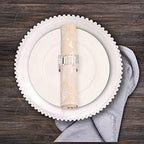 Kitcom Mini Napkin Rings Set of 12 Square-Shaped, Crystal Napkin Ring for Thanksgiving, Christmas, Family Gathering, Wedding Reception, Clear with Gift Box - Image 6