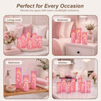 Raycare 7 Pack Flameless Battery Operated Pillar Candles with Remote Timer - Image 5