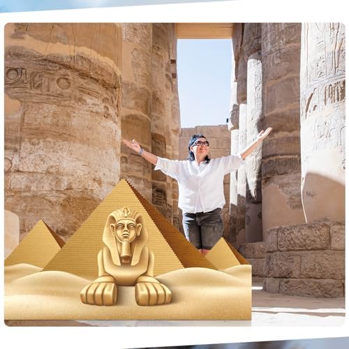 Thyle 5 ft Pyramid & Sphinx Mosque Cardboard Cutout Ramadan Eid Backdrop - Image 4