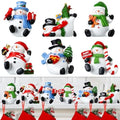 Wonderjune 6 Pcs Christmas Stocking Holders for Mantle, Snowman by Wonderjune