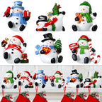 Wonderjune 6 Pcs Christmas Stocking Holders for Mantle, Snowman by Wonderjune