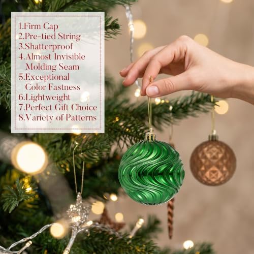 Valery Madelyn 100ct Christmas Tree Decorations Ball Ornaments Set - Image 6