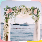 2 Pcs Wedding Arch Decorations, Wedding Arch Flowers Swag - Image 4